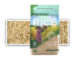 Brown jasmine rice with dates and sliced almonds …and the rice is golden brown. Amazon Com Lotus Foods Organic Brown Jasmine Rice 30 Oz 6count Grocery Gourmet Food