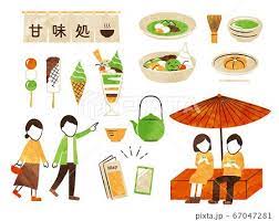 甘味処と抹茶のイラスト素材 no 67047281 写真素材 イラスト販売のpixta ピクスタ では5 300万点以上の高品質 低価格のロイヤリティフリー画像素材が550円から購入可能です 毎週更新の無料素材も配布しています イラスト 素材 イラスト 甘味処