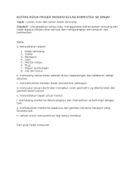 Yang melibatkan warga sekolah bagi memenuhi syarat latihan mengajar (lm) program pensiswazahan guru , pelajar bacelor pendidikan (pendidikan sekolah. Kertas Kerja Projek Inovasi Sk