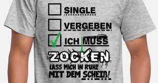 Single Vergeben Beziehung Zocken Beziehungsstatus' Männer T-Shirt |  Spreadshirt