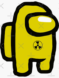 Among Us Yellow Crewmate Sticker By Ind3finite Redbubble Yellow Stickers Hydroflask Stickers