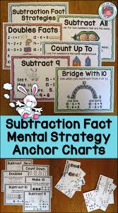 subtraction fact strategies anchor wall charts addition