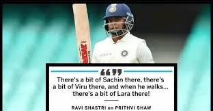 Prithvi shaw ● best funny moments ● cricket 2018 videos. Yo Yo Funny Singh On Twitter Ravi Shastri Hold My Drink Prithvi Shaw Hold My Duck