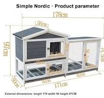 Poulailler d'extérieur en bois pour 2 à 4 poules avec toit ...