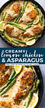 Creamy Lemon Chicken With Asparagus Gimme Delicious Lemon Chicken With Asparagus Asparagus Recipes Healthy Asparagus Recipe