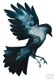 Sing Chronos City Series Birds Painting Raven Art Mockingbird Tattoo