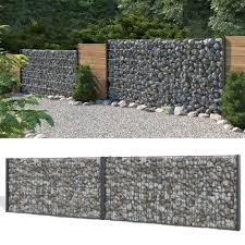 10m Gabione Steinkorb Sichtschutz 1230mm Anthrazit Steinzaun Gabionenzaun Zaun Garten Terrasse Gartenzaune Sichtschutzwa Gabionenzaun Steinzaun Gabionen