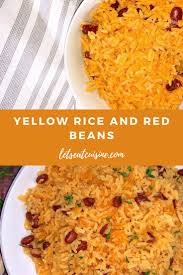 Yellow Rice And Red Beans Recipe Red Beans Yellow Rice Recipes Yellow Rice