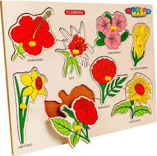 After all, they grow tall. Mastermart Wooden Flower Puzzle With Name For Kid Education And Kid Learning Skill Development For 1 2 3 4 Year Old Kid Set Of 8 Flowers Wooden Flower Puzzle With Name For Kid