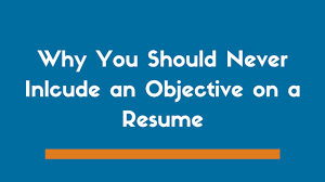include an objective statement on a resume