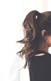 Fake Gucci Belt Brunette Aesthetic Cute Ponytail Hairstyles Hair Inspiration