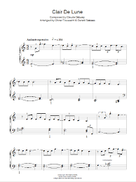 Download And Print Clair De Lune Sheet Music For Piano Facile By Claude Debussy In The Range Of B 3 A5 From Sheet Music En 2020 Claude Debussy Piano Magasin De Musique