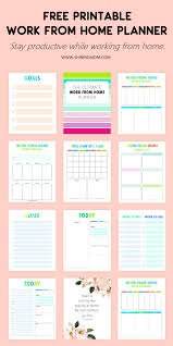 Free Printable Work From Home Planner Project Planner Printable Home Planner Planner Printables Free