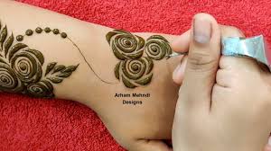 New Stylish Mehndi Design For Hand Simple Easy Mehndi Design Arham Mehndi Designs Youtube In 2020 Rose Mehndi Designs Mehndi Designs Mehndi Art Designs