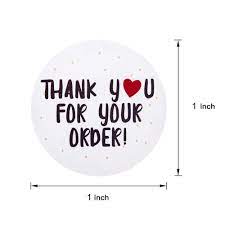 ★after editing your template you will receive 1 address label template. 500pcs Round Thank You For Your Order Sticker White Labels Sticker Shopee Philippines