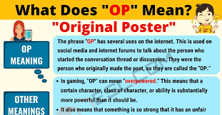 Free word lists and quizzes from cambridge. Op Meaning What Does Op Mean Interesting Text Conversations Slang Words Text Conversations Meant To Be