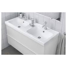 Maximize your bathroom space with this elegant 60 vanity. Odensvik Double Bowl Sink 48 3 8x19 1 4x2 3 8 Ikea