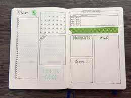 Kalender selber gestalten mit cewe. So Kannst Du Die Bullet Journal Monatsubersicht Gestalten Punktkariert