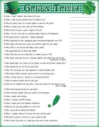 30 green trivia questions to use at a st patricks day party or trivia night. Printable St Patricks Day Games