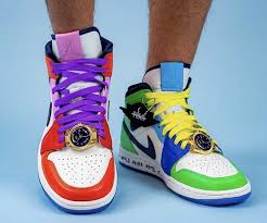 Air Jordan 1 Mid Se White Hyper Royal Black Melody Ehsani X Air Jordan 1 Mid Fearless For Men And Women In 2020 Air Jordans Jordans Jordan 1