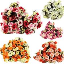 Maybe you would like to learn more about one of these? Bouquet Bridal Picture More Detailed Picture About 15 Heads Artificial Rose Silk Fake Flower Leaf Home Wed Fake Flowers Home Wedding Decor Flower Decorations
