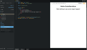 Nov 04, 2019 · codesandbox for vs code. Online Code Editor Every Web Developer Should Know About Tuomo Kankaanpaa