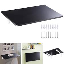A wide variety of wall mounted desk folding options are available to you, such as general use, material, and feature. Yescom Wall Mounted Floating Folding Desk 50lbs Weight Capacity Wooden Laptop Drop Leaf Table For Study Bedroom Walmart Com Walmart Com