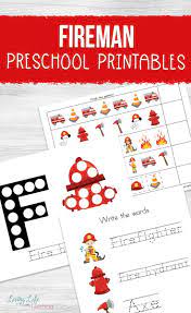 Firefighter fire trucks work activities preschool theme activities for kids summer program learning activities community helpers firefighters fire fighters preschool activities. Fireman Preschool Printables