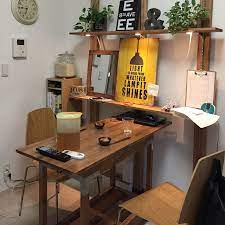 リビング ワンルーム 男前 ウッドブラケット ハンドメイド などのインテリア実例 2017 06 08 18 46 40 roomclip ルームクリップ インテリア リビング インテリア 実例