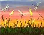 Dragonfly Sunset for Summer Vibes! 18+