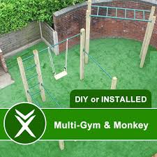Outdoor Gym And Monkey Bar Outdoor Gym Backyard Gym Backyard Obstacle Course