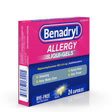 Benadryl Liqui Gels Antihistamine Allergy Medicine Dye Free 24 Ct Walmart Com In 2020 Allergy Medicine Benadryl Dye Free