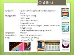 Berikut adalah perbedaan antara cat air, cat minyak dan cat acrylic dengan mengacu pada sifat, kelebihan dan kekurangannya kekurangan cat acrylic adalah bagi sebagian pelukis karena sifatnya yang lebih cepat kering justru kurang bagus digunakan untuk teknik sapuan yg mengandalkan. 54 Campuran Cat Besi Biar Cepat Kering