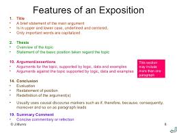 I use this at the beginning of the unit to find out what the students already know about expositions. Features Of Persuasive Writing