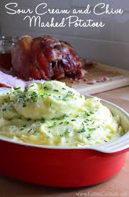I Was Also A Nice Friend Neighbor And Invited Our Neighbor Over For Dinner To Help With The 5lbs Of Mashed Potatoes Mashed Potatoes Recipes Sour Cream Mashed