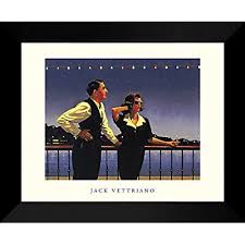 Places london, united kingdom arts and entertainment jack vettriano. Buy Jack Vettriano Framed Art Print 24x20 Midnight Blue Online In Turkey B005bm760e