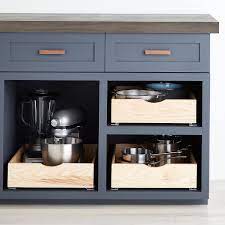 The technology of stronger glides has resulted for some bigger drawers. Cabinet Drawers Ash Wood Roll Out Cabinet Drawers The Container Store
