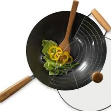 Asian Fusion 4 Piece Non Stick Wok Set Bedbathandbeyond Com Wok Strawberry Kitchen Asian Cooking