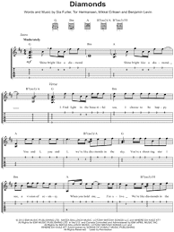 Check spelling or type a new query. Rihanna Diamonds Guitar Tab In B Minor Download Print Sku Mn0116328