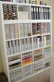 Paper Craft Storage In Ikea Shelving Craft Paper Storage Craft Room Design Scrapbook Storage