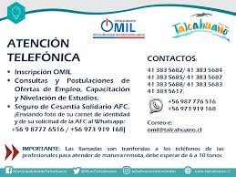 Seguro de cesantía general y del regim en solidario de cesantía. Munitalcahuano Ø¯Ø± ØªÙˆÛŒÛŒØªØ± Omil Estimados Vecinos Y Vecinas Les Compartimos Los Numeros De Contacto De La Oficinal Municipal De Informacion Laboral Tramites Inscripcion Omil Consultas Y Postulaciones Seguro De
