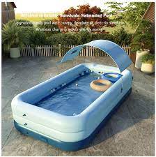 Keep reading for our review on the best inflatable pools available on amazon. Amazon Com Justincity Inflatable Pool With Canopy Family Lounge Pool Inflatable Lounge Pool For Baby Kiddie Kids Adult Outdoor Garden Backyard Summer Water Party 260 X160x 68cm Garden Outdoor