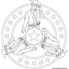 Ein weiteres bild von kinder malvorlagen cowboy tags: Cowboy Mandala Zum Ausmalen