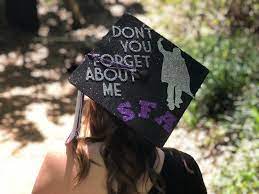 Breakfast Club Don T You Forget About Me Graduation Cap I Made For My Undergraduate Graduation Cerem Diy Graduation Cap Graduation Cap Graduation Cap Designs