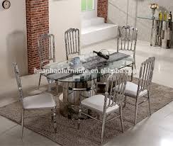 Price match guarantee enjoy free shipping and best selection of oval glass pedestal dining table that matches your unique tastes and budget. Dh 1687 High Quality Metal Frame Oval Shape Stainless Steel Wedding Table With Glass Top Buy Wedding Table Stainless Steel Dining Table Stainless Steel Glass Dining Table Product On Alibaba Com
