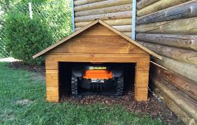 Kundenbeispiel Der Robohut Small Customer Having Customized Robohut Small Mahroboter Garage Selber Bauen Garage Selber Bauen Rasenroboter Garage
