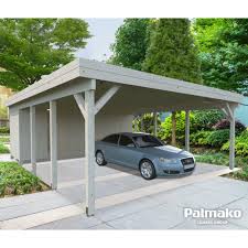 Palmako Karl 2 Carport With Large Optional Storage Shed