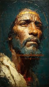 Jesus of Nazareth breathing and realistically moving. The face is based