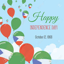 Aquí se da una lista con los países que celebran oficialmente el día de la independencia, con la respectiva fecha de cada uno y el evento que lo inspira. Dia De La Independencia Tarjeta De Felicitacion Plana Dia De La Independencia De Guinea Ecuatorial La Bandera De Guinea Ecuatorial Hincha El Cartel Patriotico Feliz Dia Nacional De Ilustracion Vectorial Ilustraciones Vectoriales