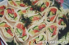 лаваш с красной рыбой и плавленым сыром и огурцом Rulet Iz Lavasha I Krasnoj Ryby Kalorijnost Sostav Opisanie Calorizator Ru
